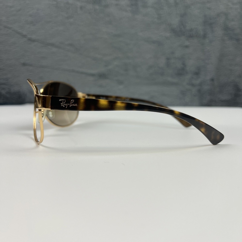 RAY-BAN RB 3386 001/13 GOLD HAVANA GRADIENT AUTHENTIC FRAMES SUNGLASSES 63-13 - Picture 6 of 15